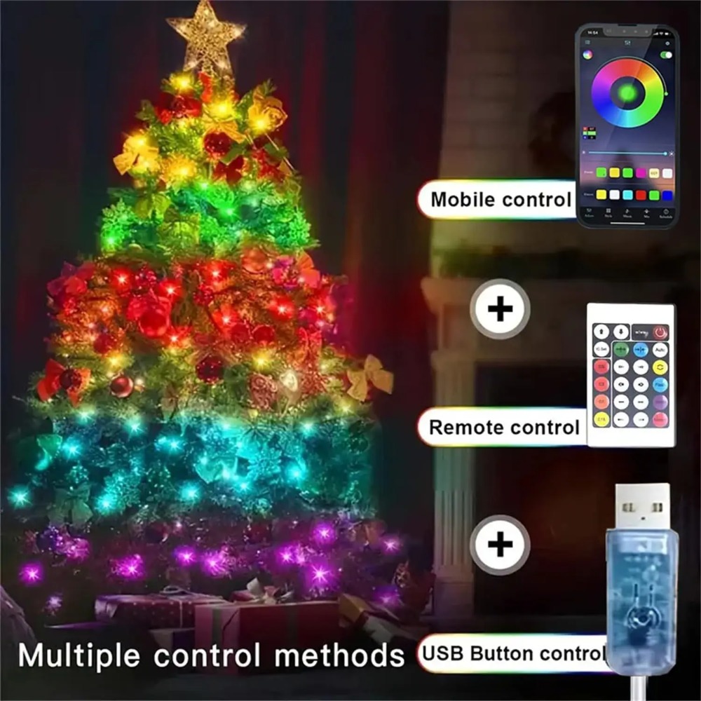 Smart Garden Festoon Lights - Lampu Peri LED Strip Lampu Natal