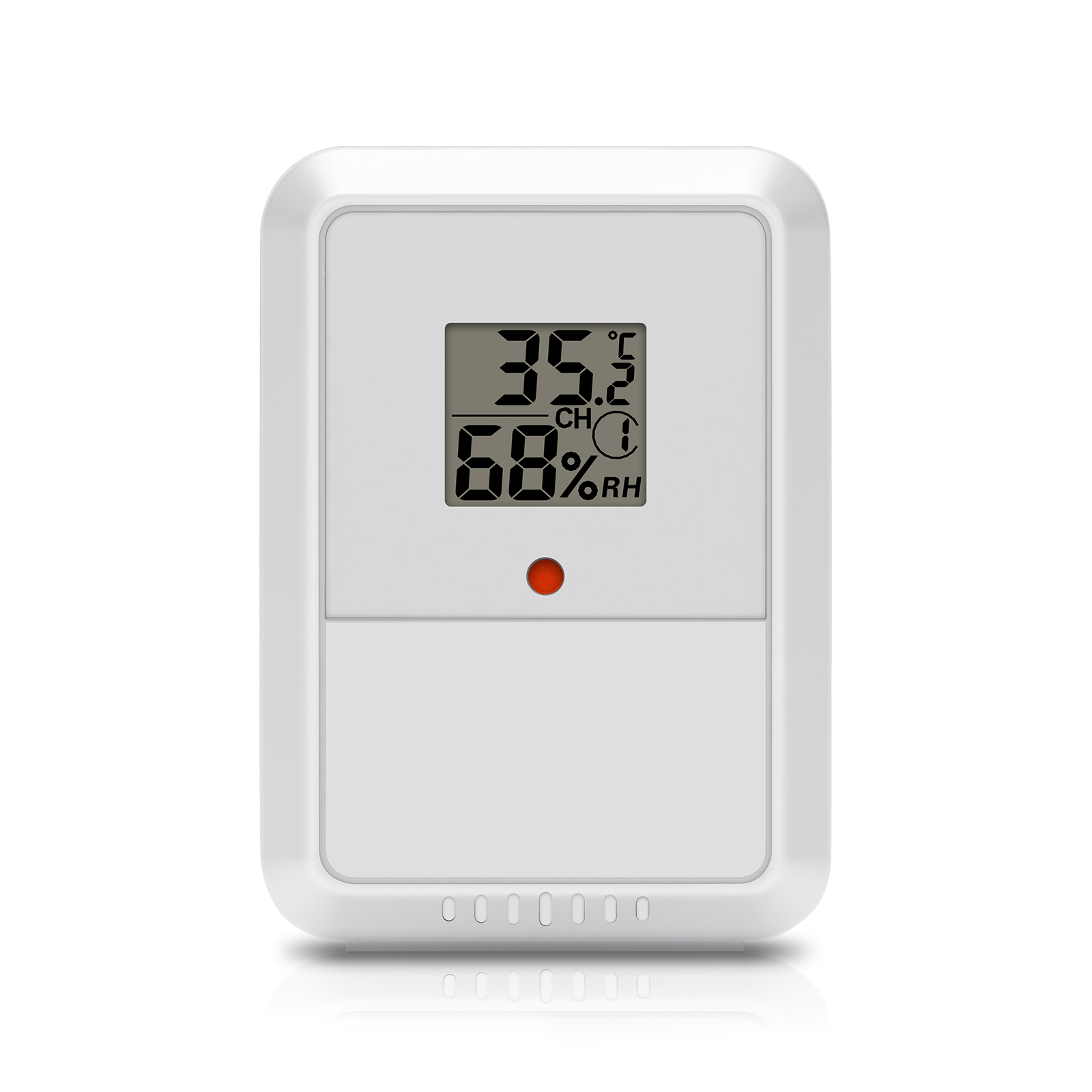 Rain Gauge Digital - Monitor Suhu & Kelembapan Nirkabel 433MHz