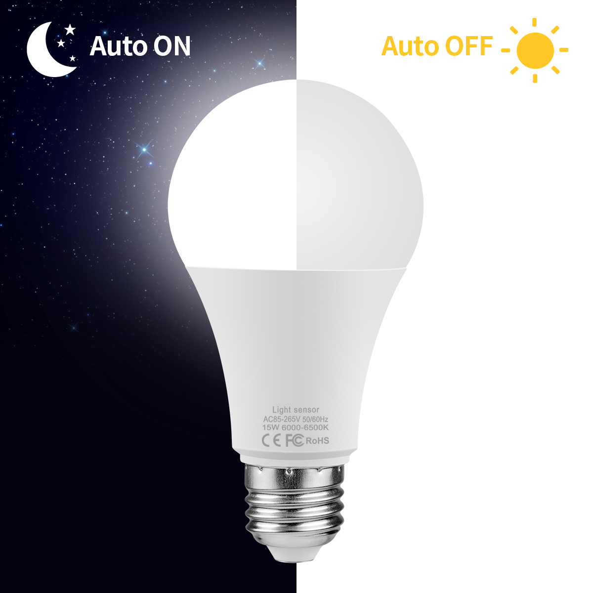 Smart Garden Festoon Lights - AC110V/220V lampu malam hari otomatis hidup