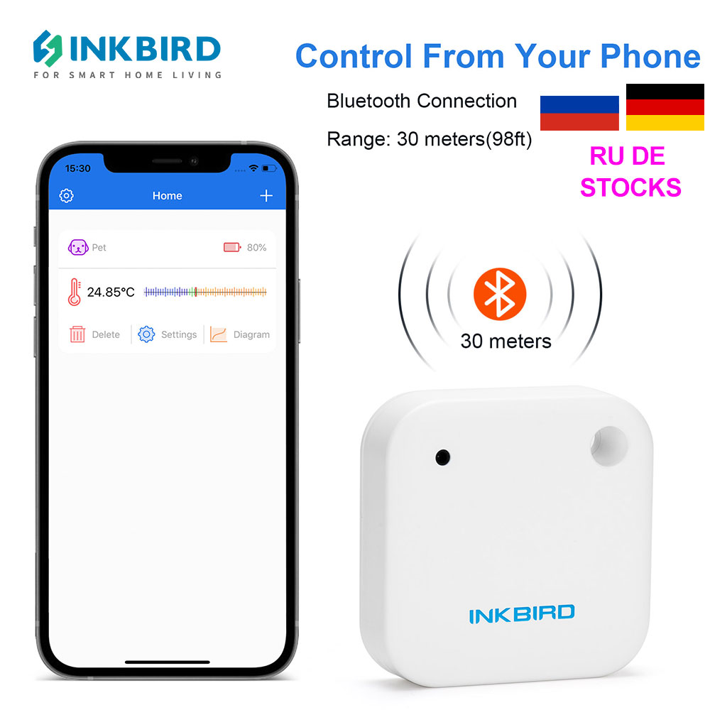 Rain Gauge Digital - INKBIRD termometer dalam ruangan IBS-TH2, Sensor