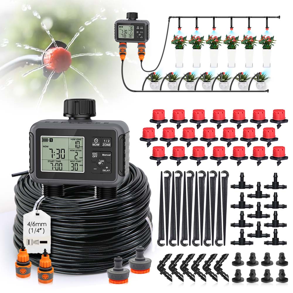Smart Garden Irrigation System - Kit Irigasi Otomatis dengan Timer Penyiraman
