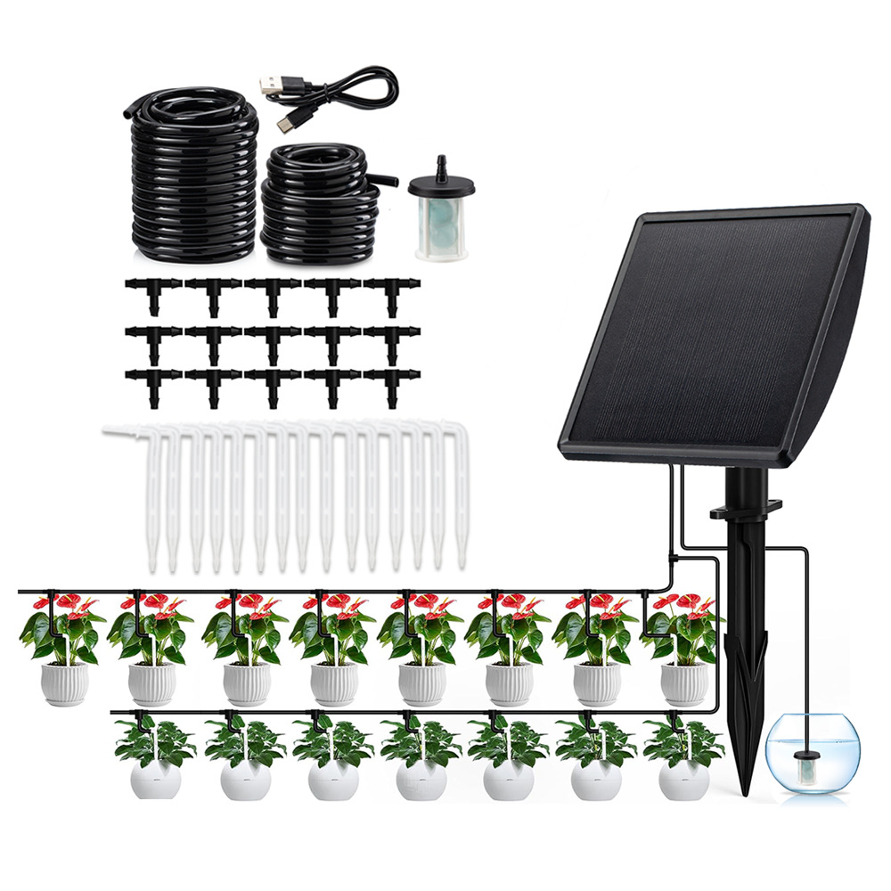 Smart Garden Irrigation System - Pompa Irigasi Tetes Otomatis Tenaga Surya