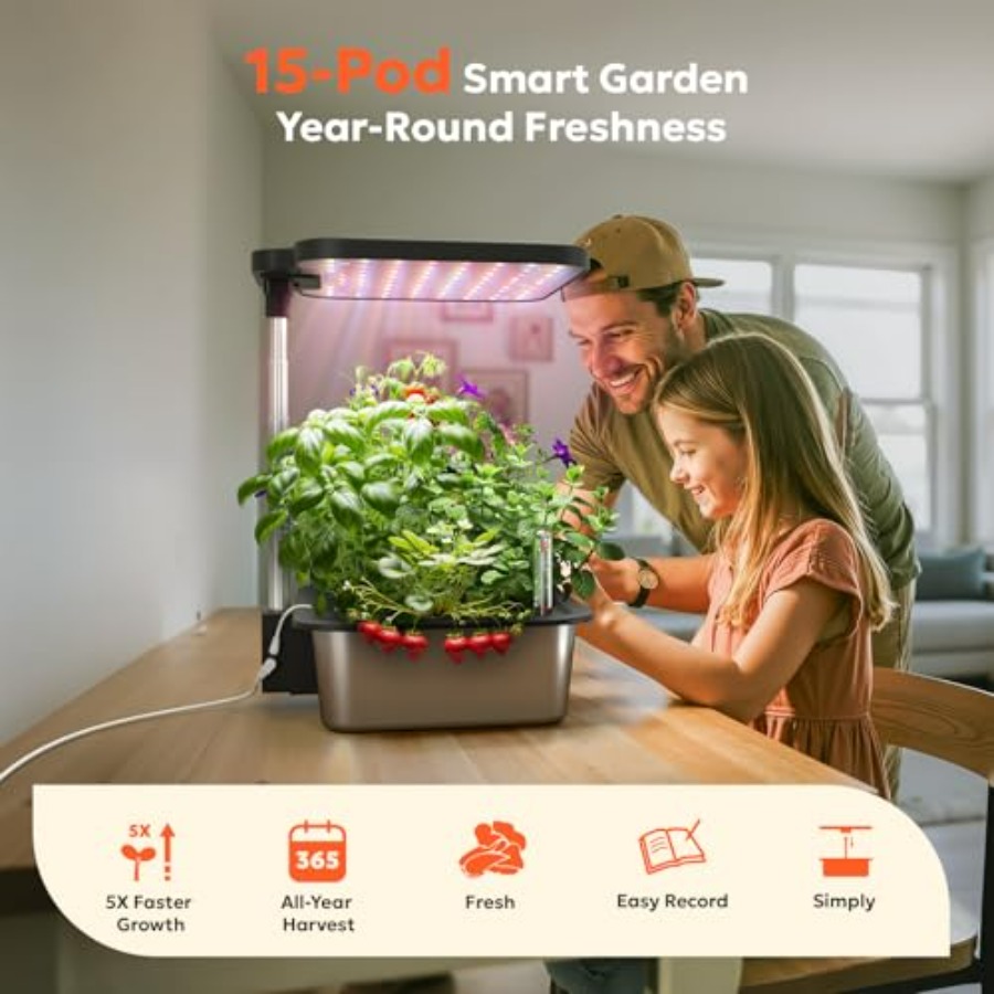 Kit kebun herbal dalam ruangan - Indoor Herb Garden Kit ulasan dan harga