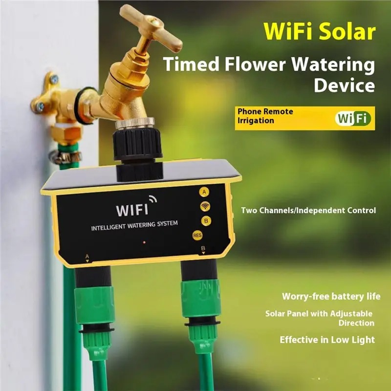 1/2 Outlet WIFI Solar Irrigati - Smart Garden Irrigation System ulasan dan harga