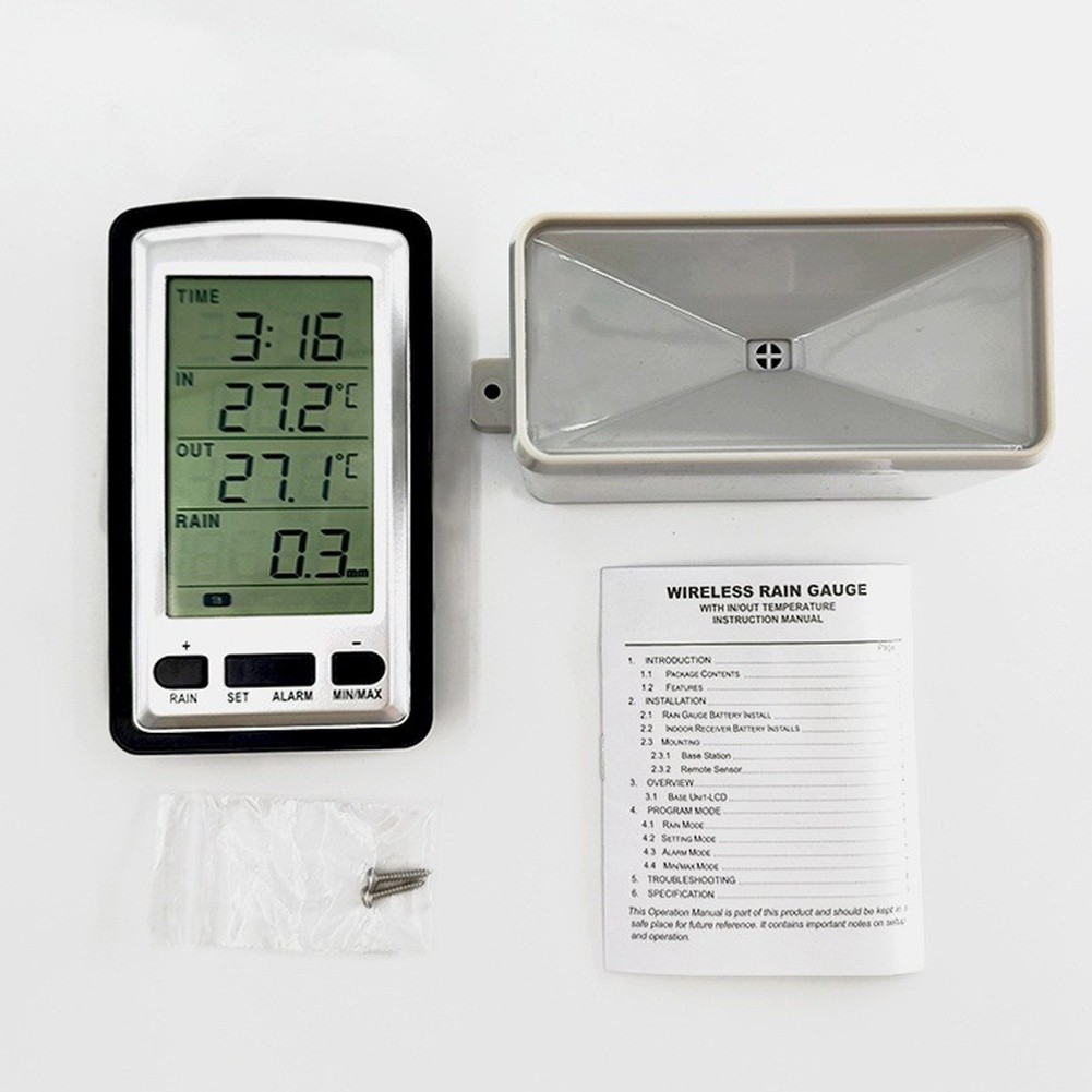 Stasiun Cuaca Pengukur Hujan N - Rain Gauge Digital ulasan dan harga