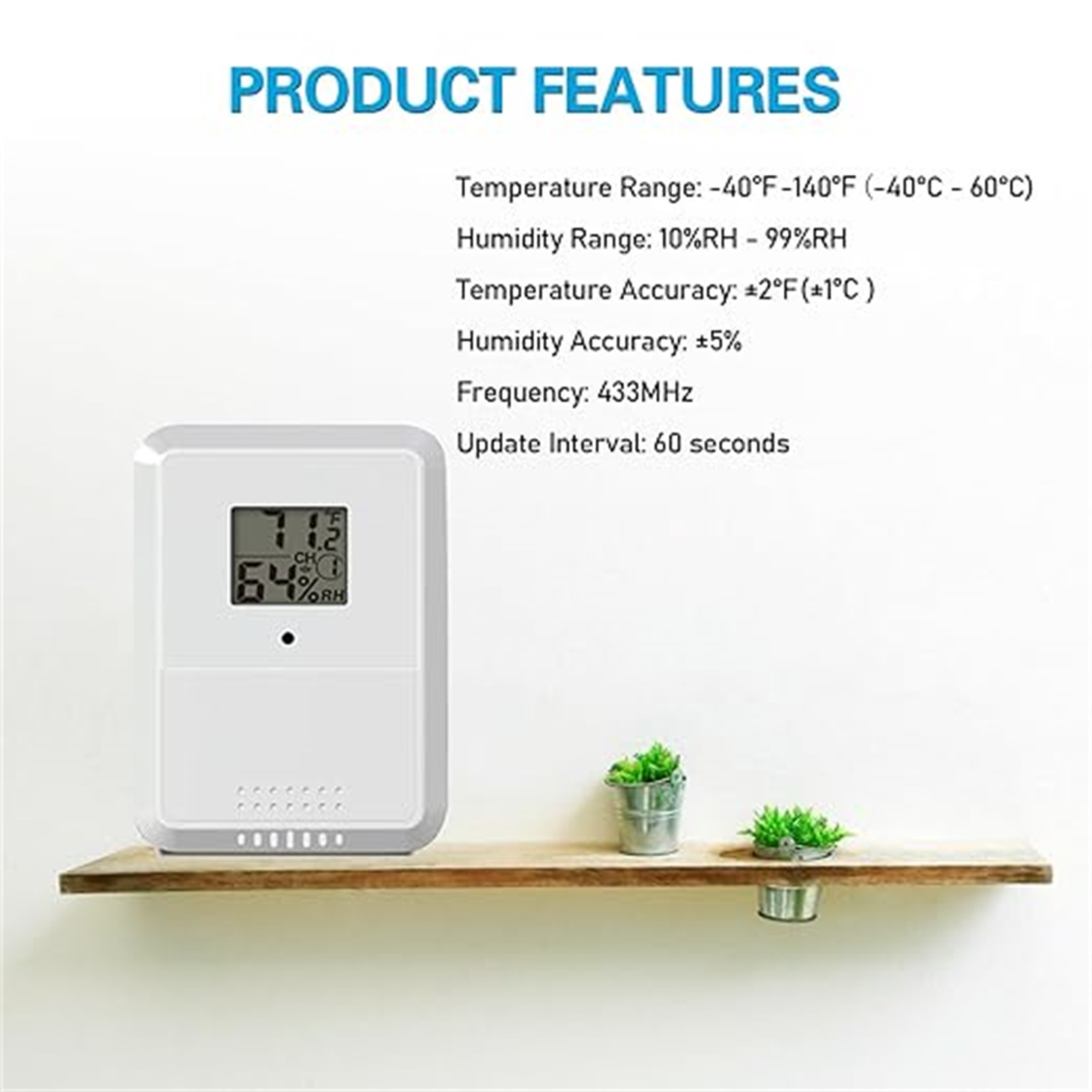 Monitor Suhu & Kelembapan Nirk - Rain Gauge Digital ulasan dan harga