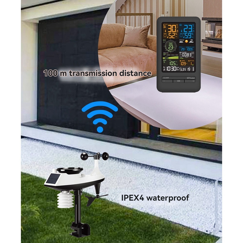 Tuya Alarm stasiun cuaca Wifi  - Rain Gauge Digital ulasan dan harga