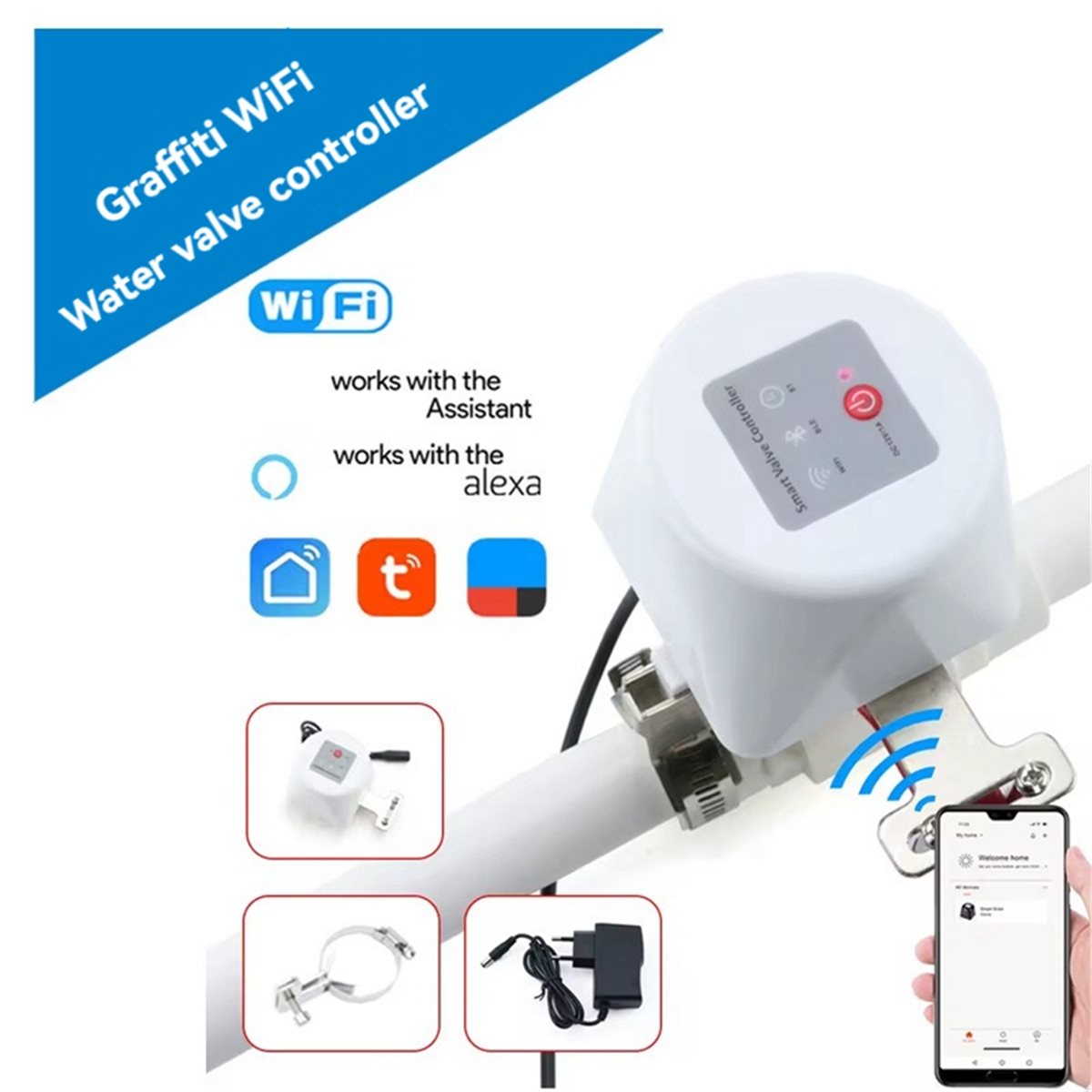 SWXF Tuya WiFi Smart Valve Con - Smart Garden Valve ulasan dan harga
