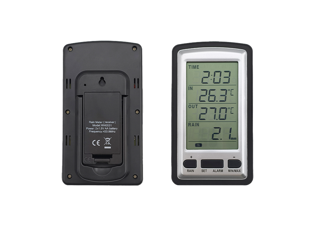 Pengukur Hujan Nirkabel dengan - Rain Gauge Digital ulasan dan harga