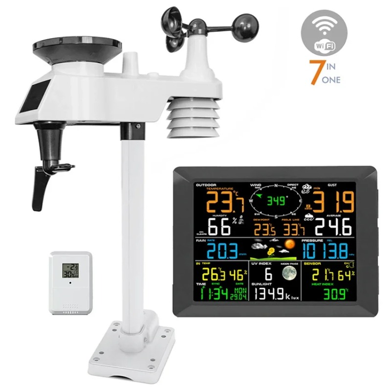 Stasiun Cuaca Nirkabel 0320 La - Rain Gauge Digital ulasan dan harga