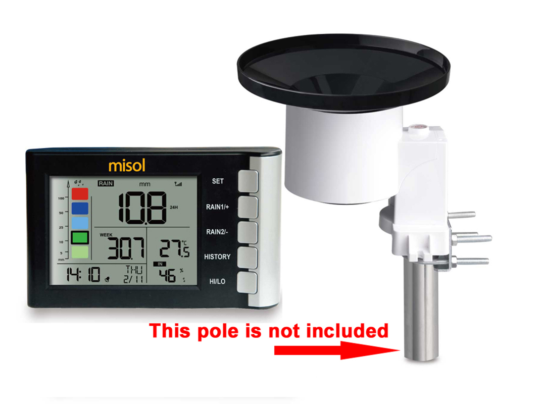 Pengukur Suhu dan Kelembapan M - Rain Gauge Digital ulasan dan harga