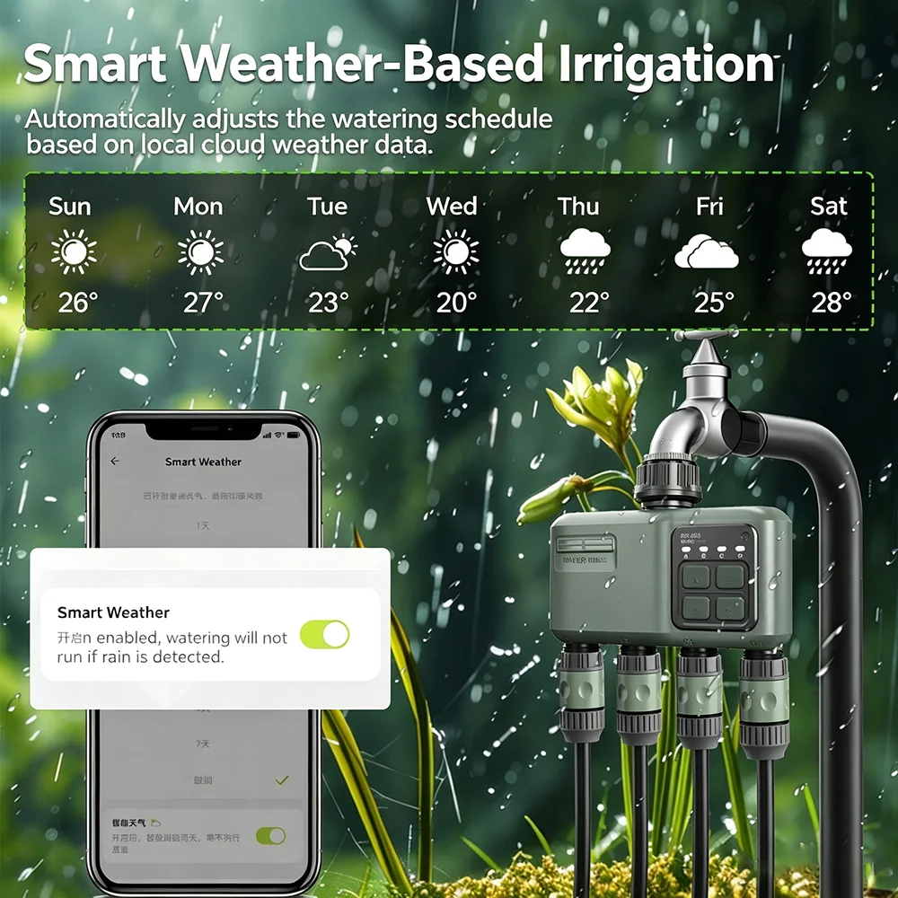 Pengatur Waktu Penyiraman Tama - Smart Garden Valve ulasan dan harga