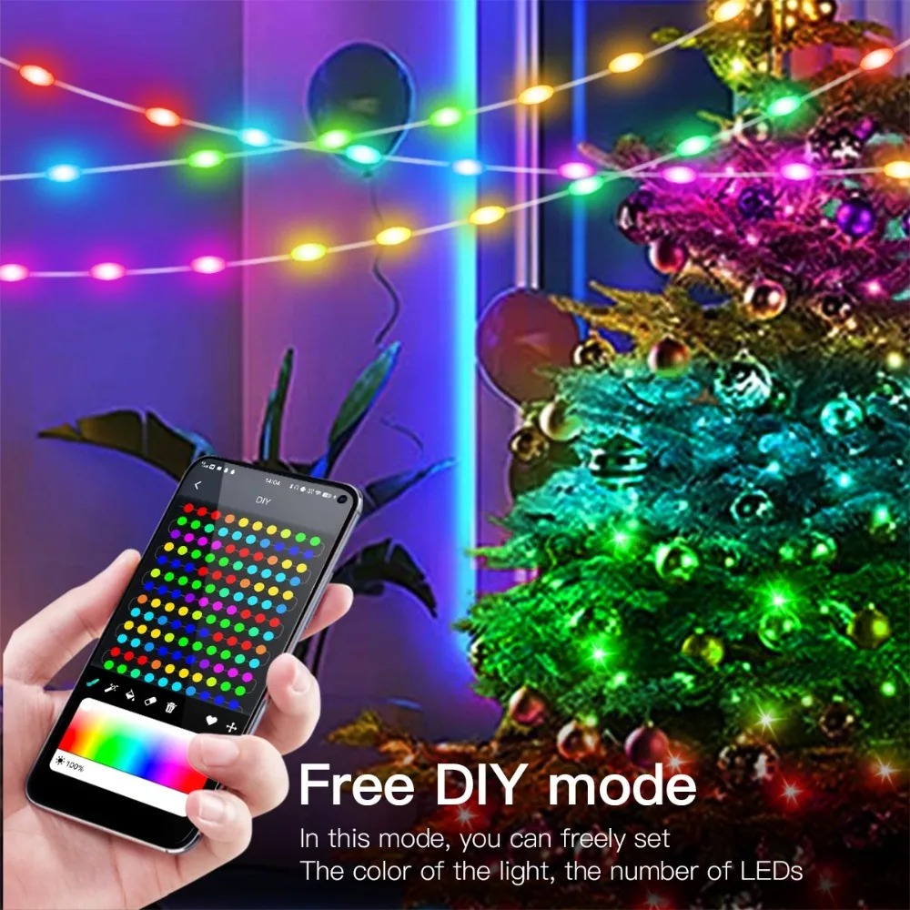 Lampu LED Bluetooth USB Smart  - Smart Garden Festoon Lights ulasan dan harga
