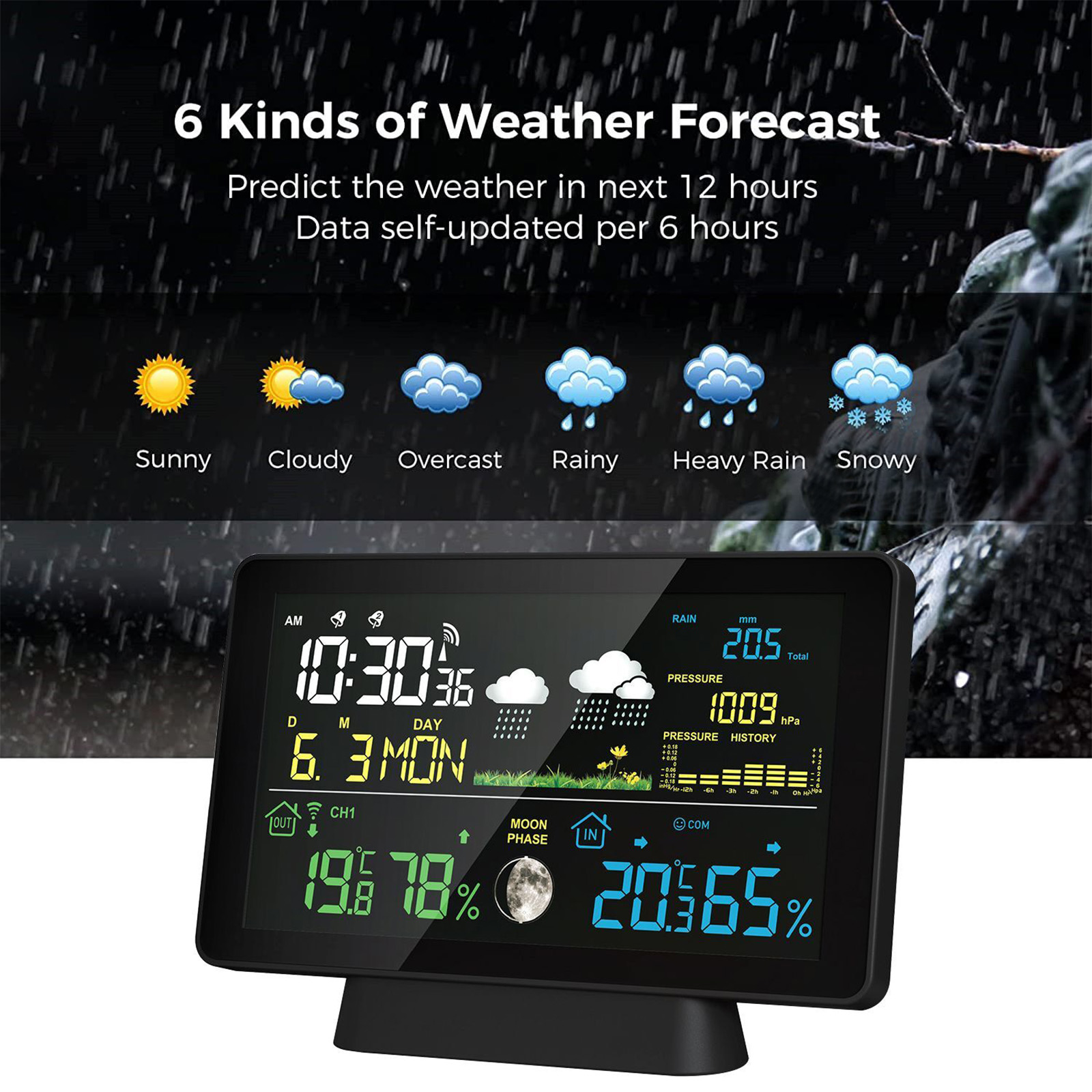 Termometer stasiun cuaca nirka - Rain Gauge Digital ulasan dan harga